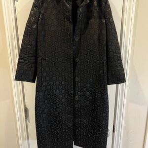 Tory Burch Black Trench Coat with Classic Silhouette